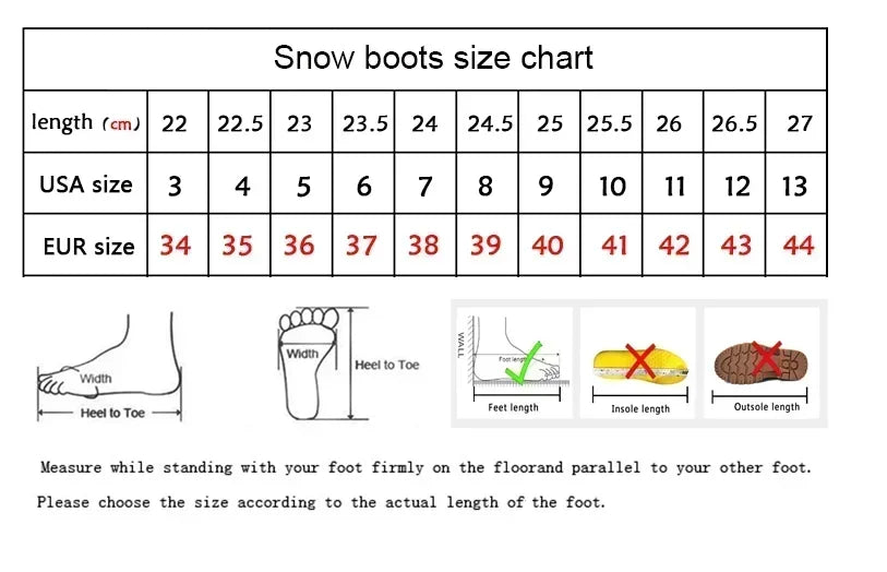 Women's Sheepskin Wool Snow Boots | Warm Fleece Lined Winter Boots