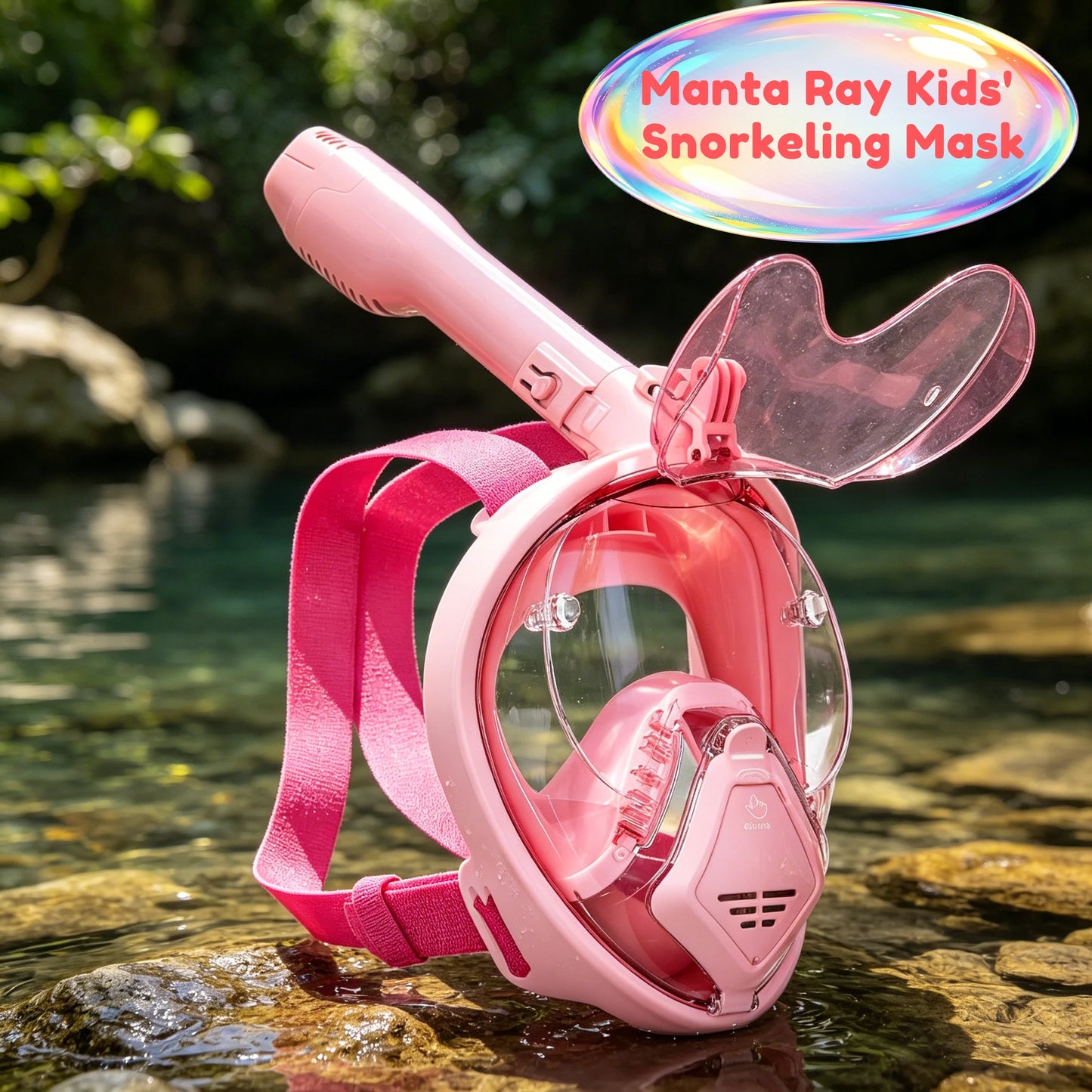 Kids Full Face Snorkel Mask | 180° Panoramic Design for Fun