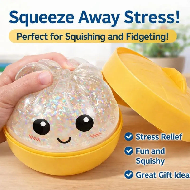 Simulation Flash Dumpling Pressure Ball Slow Rebound Soft Pinch Decompression Office Home Decorat Children Adults Birthday Gifts