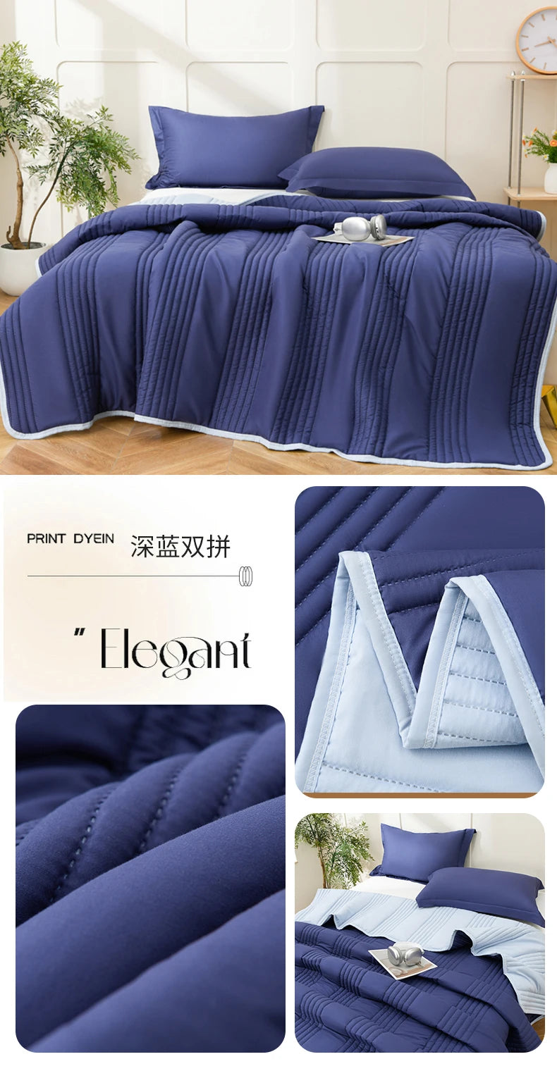 Lightweight Quilted Summer Blanket | Soft and Breathable Comforter