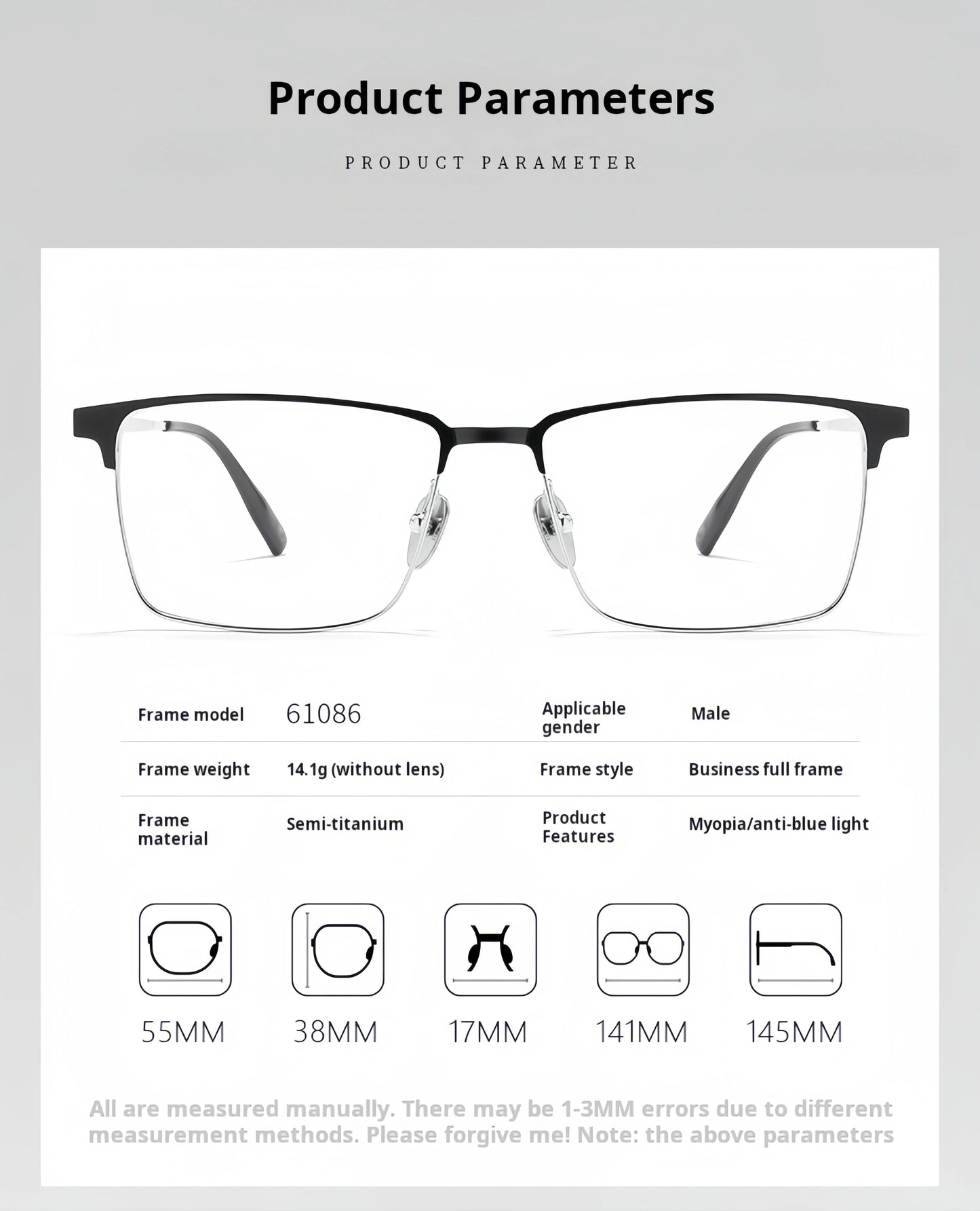 Men's Prescription Glasses | Stylish Retro Square Eyewear 2026
