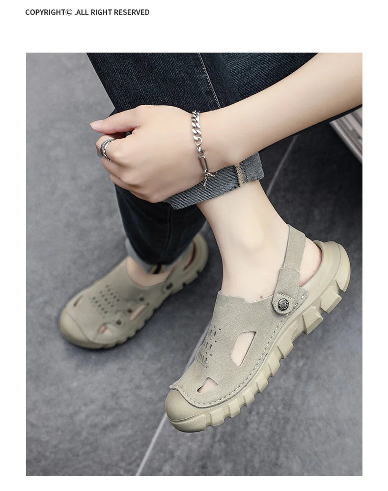 Men’s Two-Way Wearing Hollow Out Sandals | Breathable Summer Footwear
