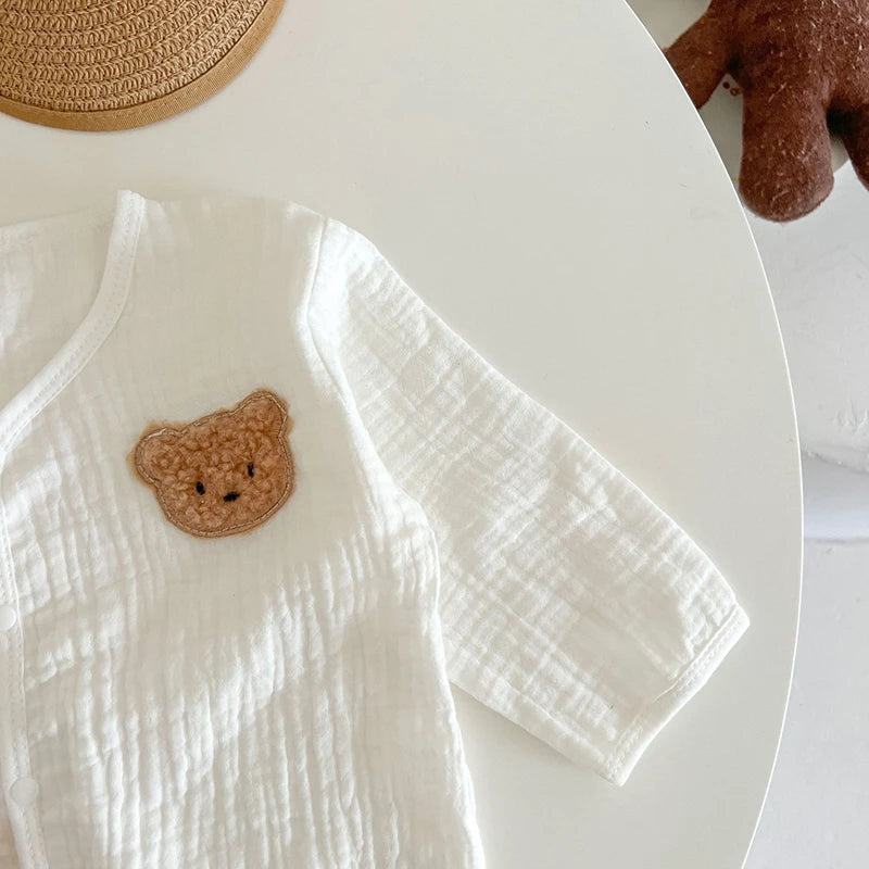 Summer Baby Girls Romper with Hat | Adorable Cherry Bear Design