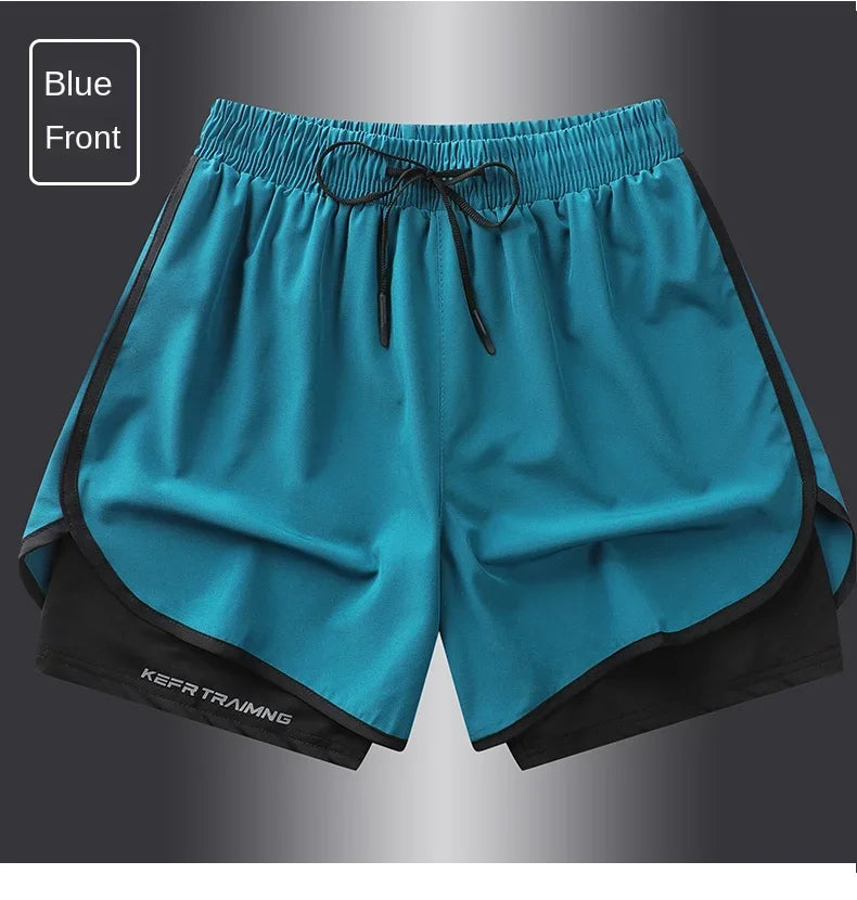 Men's & Women's Anti-Glare Double Layer Sports Shorts | Summer Style