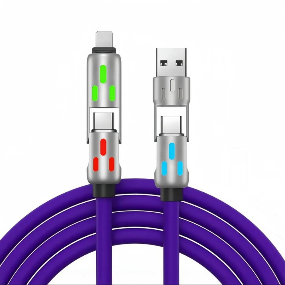 4-in-1 USB Fast Charging Cable | Universal Compatibility