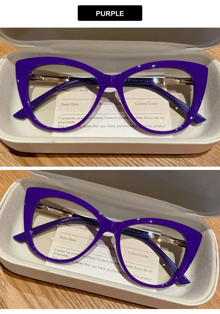 Fashion Cat Eye Blue Light Reading Glasses for Women