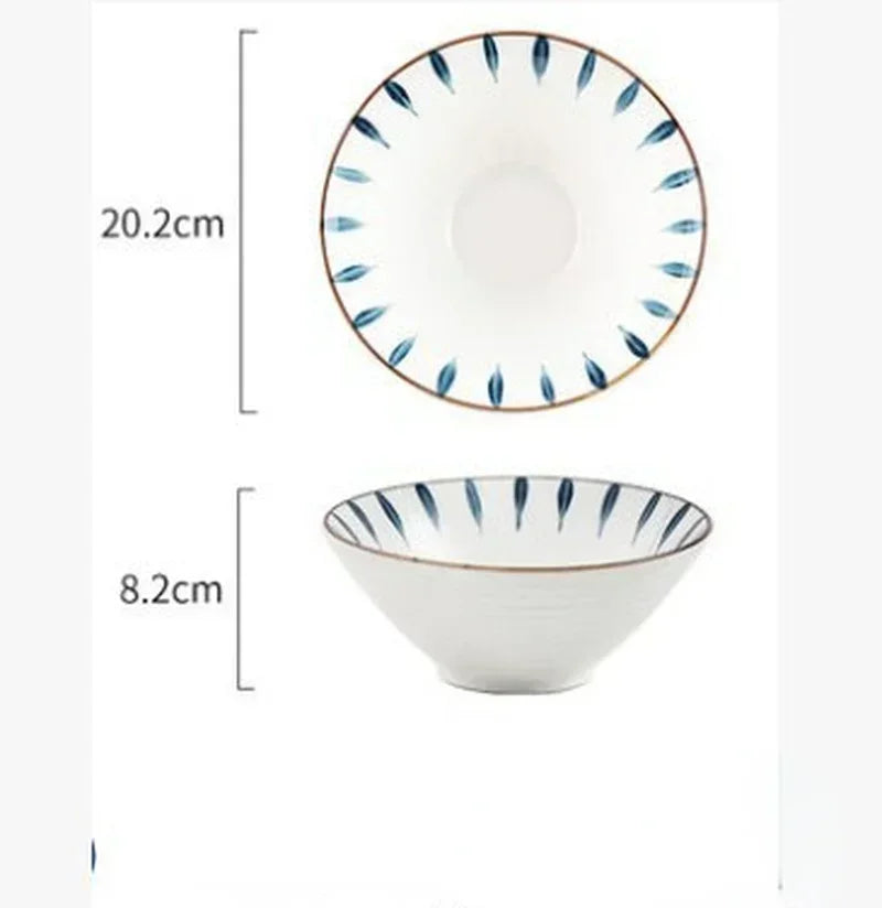 Japanese-style Ceramic Douli Bowl | Elegant Soup & Ramen Dish