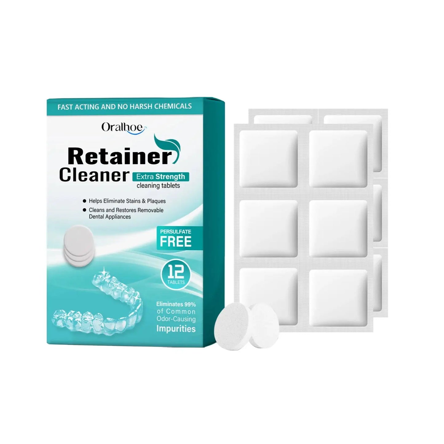 Denture & Retainer Cleansing Tablets | Deep Clean & Gentle Care