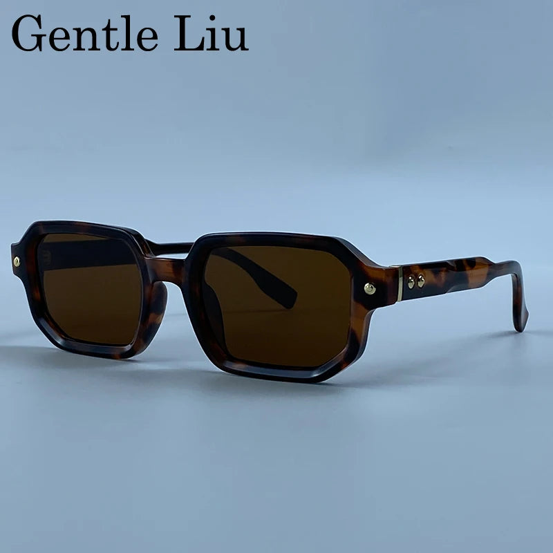 Vintage Photochromic Square Sunglasses for Men | Retro Steampunk Style