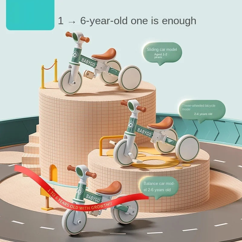 Multi-Function Walker Tricycle for Kids | Safe Balance Car Toy