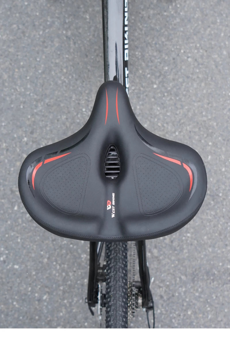Oversize Comfortable Bicycle Saddle | Breathable Bike Seat Cushion