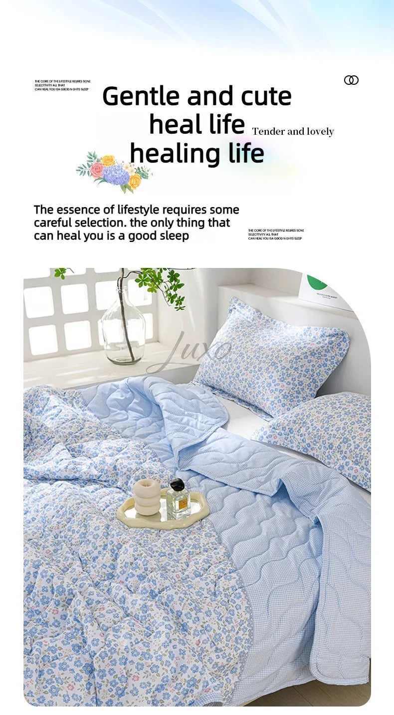 Lightweight Breathable Cooling Summer Quilt | Soft Duvet Comforter