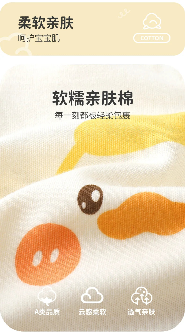 Unisex Baby Autumn Romper | Soft Cotton Long-Sleeve Jumpsuit