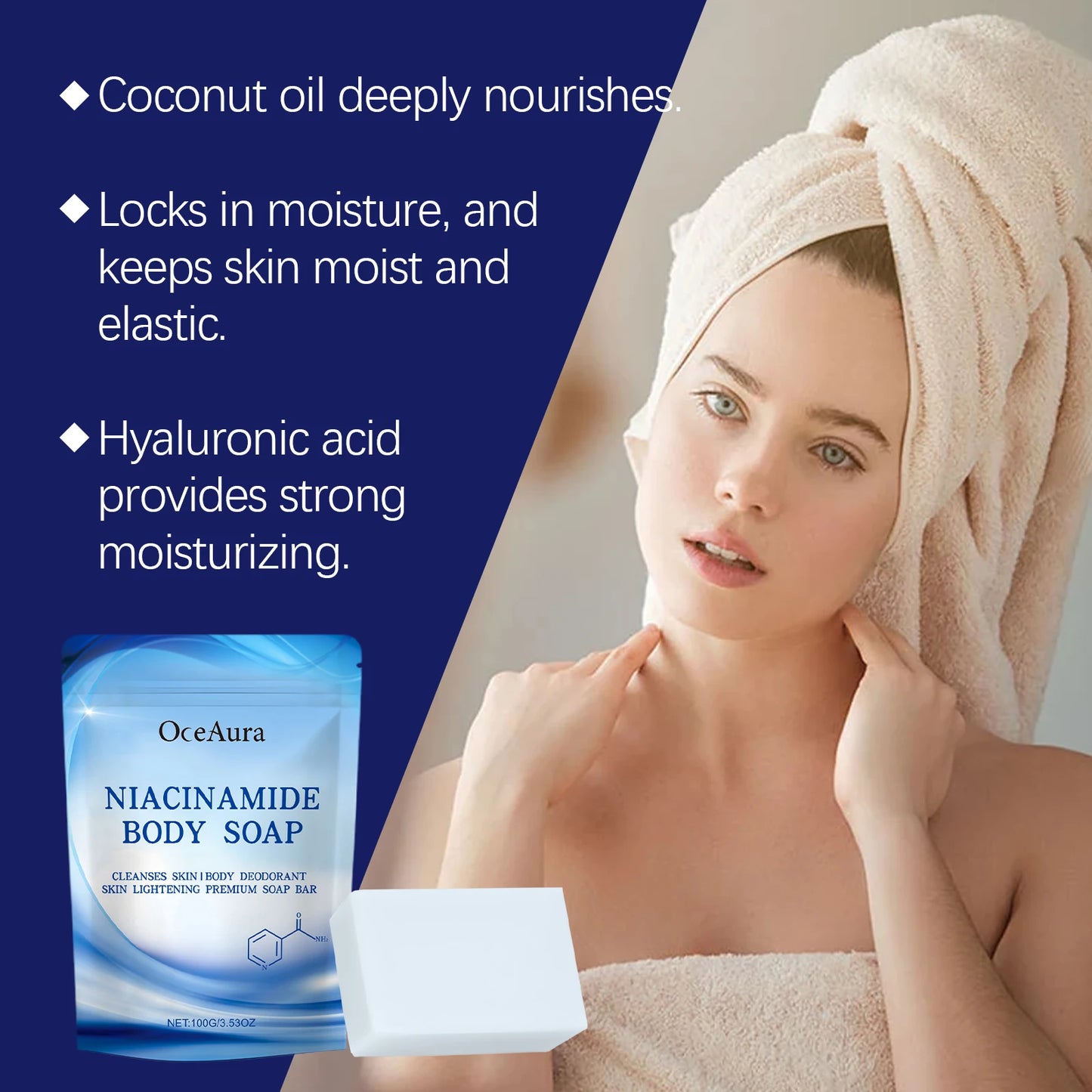Niacinamide Skin Brightening Soap | Deep Clean & Whiten Skin