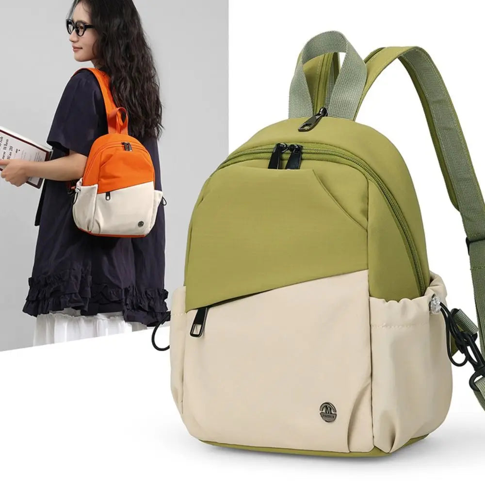 High-Capacity Women's Nylon Backpack | Lightweight Casual Schoolbag