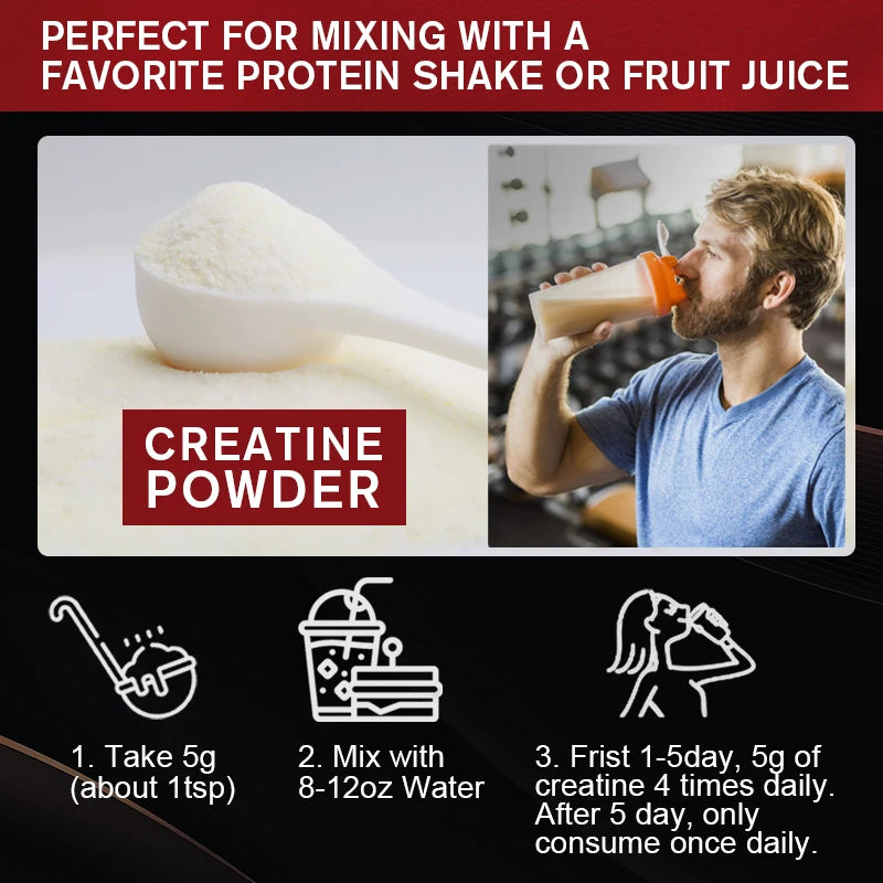 Creatine Monohydrate Powder | Muscle Recovery & Growth Supplement