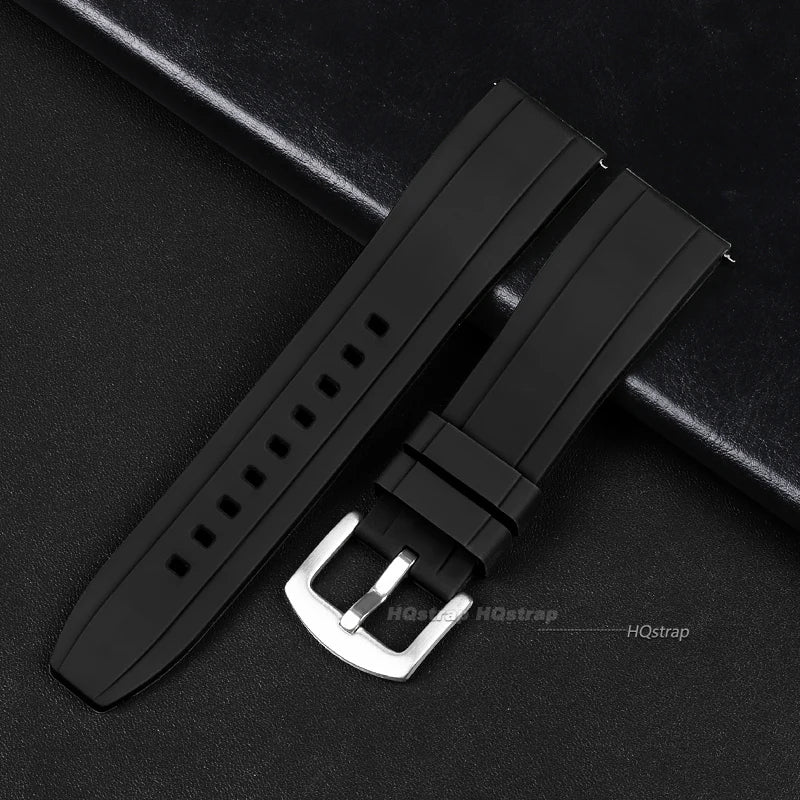 Quick Release Silicone Rubber Watch Strap | Soft Sports Watchband