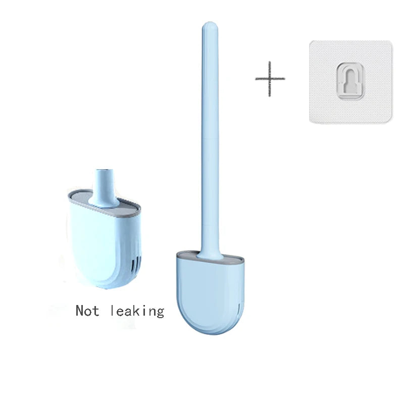 Wall Hanging Toilet Brush with Holder | Soft Bristles WC Cleaner