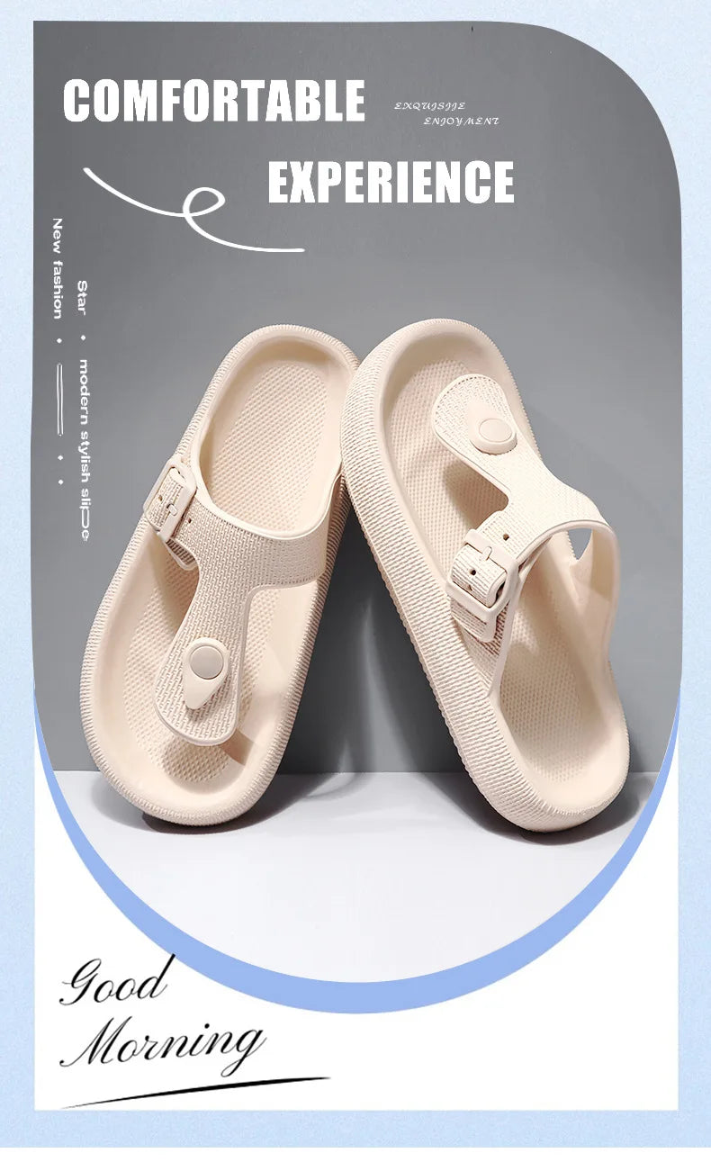 Men's Adjustable Buckle Flip Flops | Summer Beach Sandals
