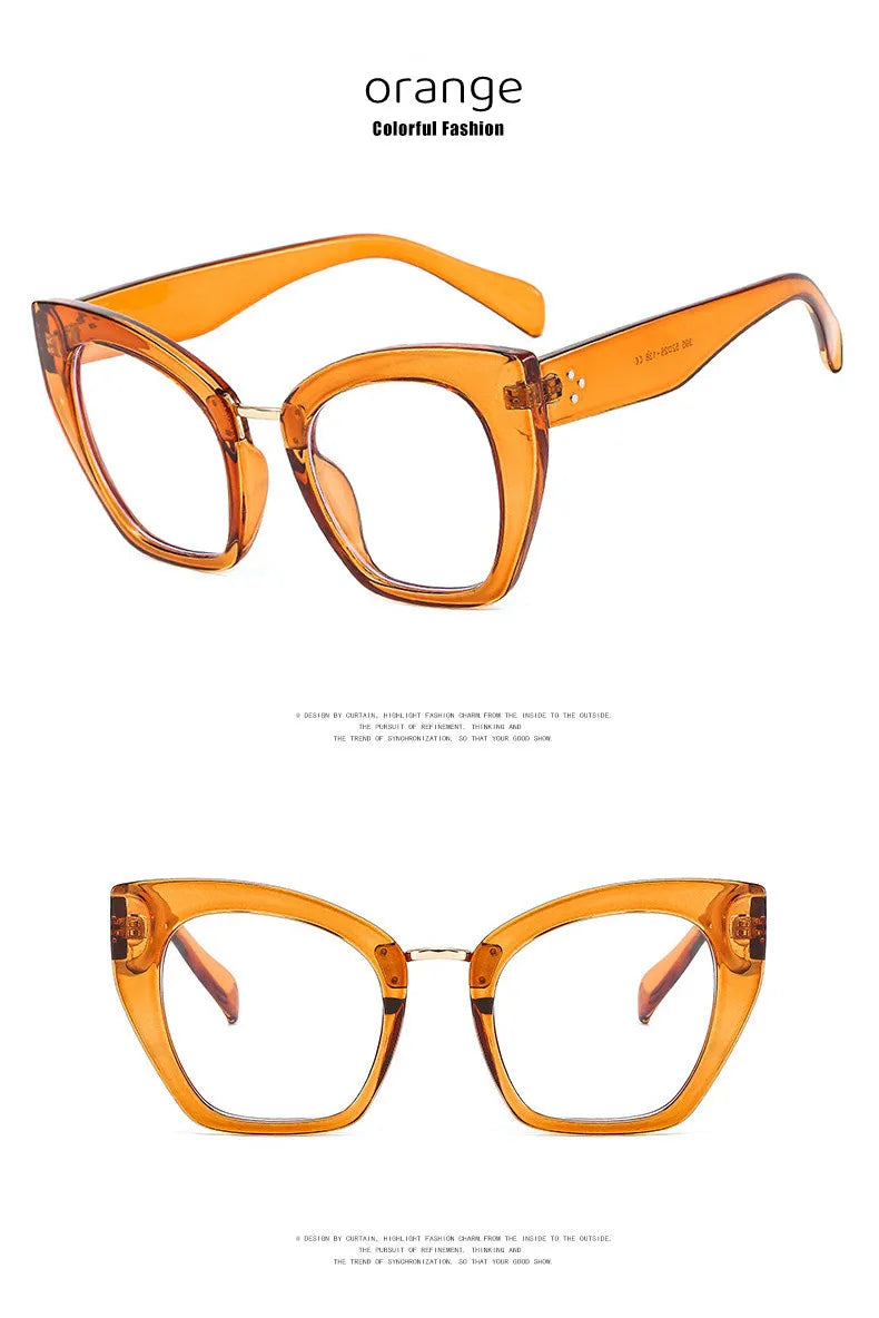 Stylish Oversized Anti Blue Light Reading Glasses for Women