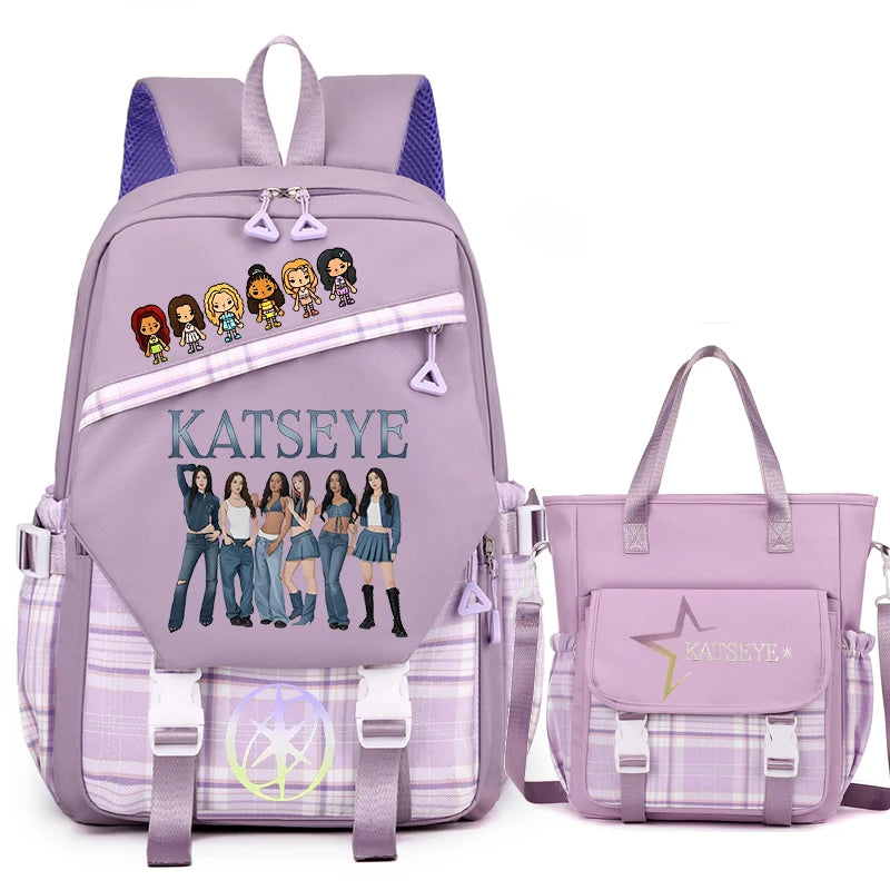 Vintage Girl Group Backpack | Multifunctional Women's Rucksack