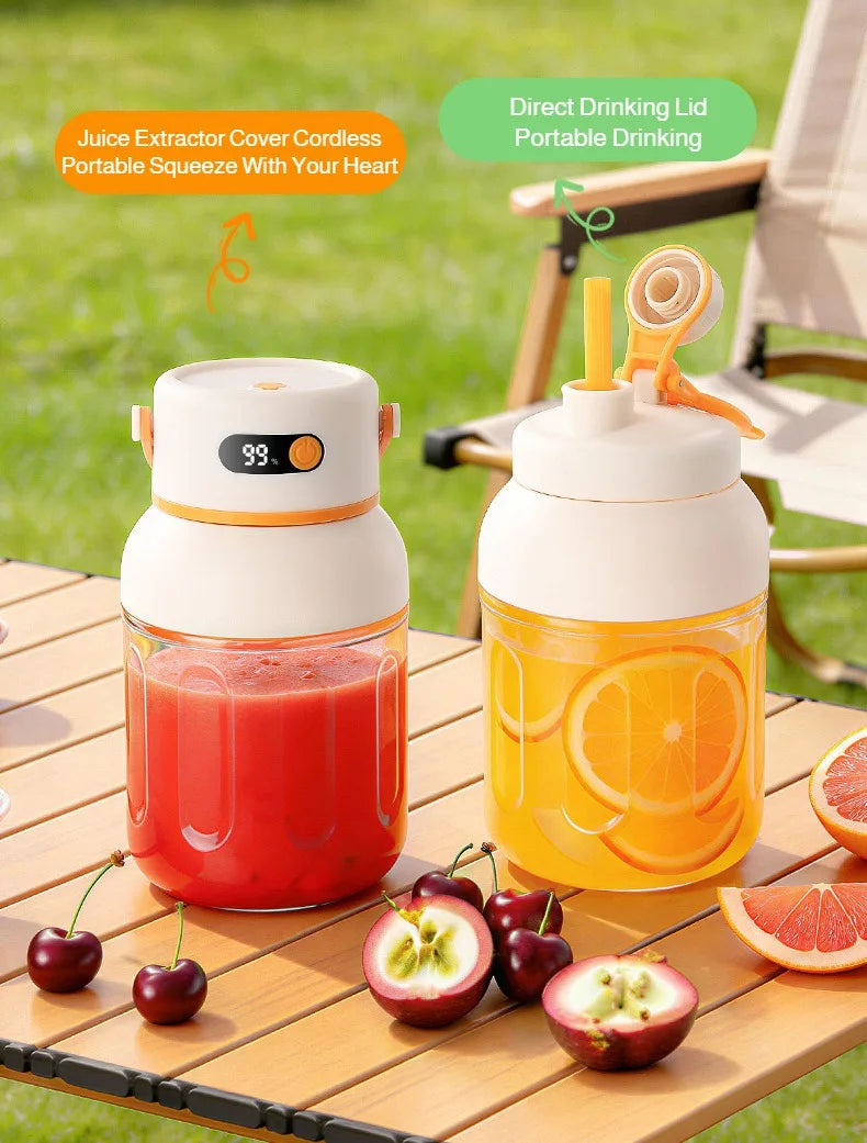 Portable Mini Blender | USB Rechargeable Juicer for Home & Travel