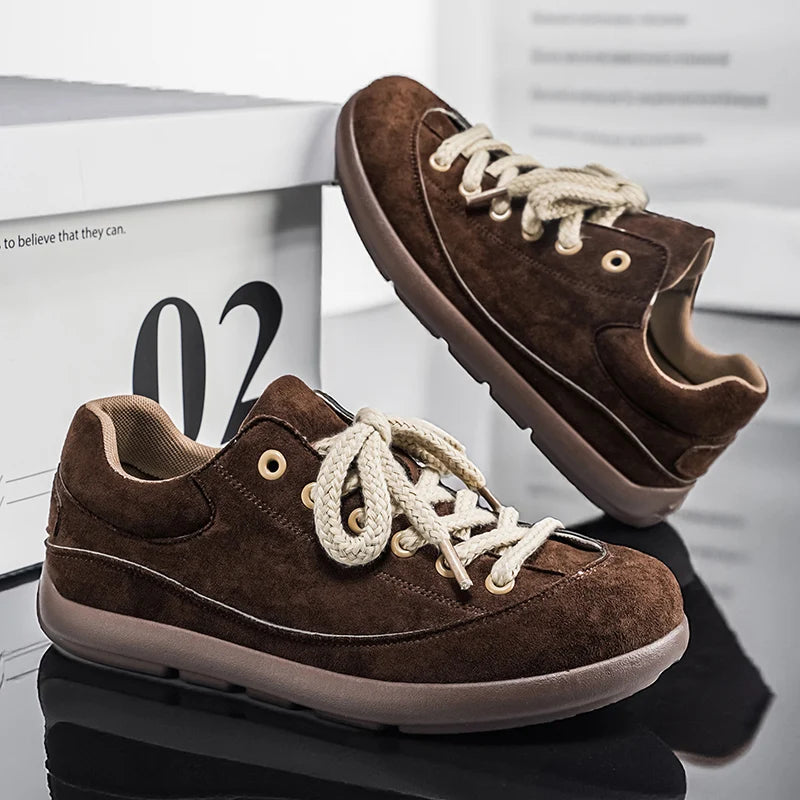 Thick Sole Breathable Anti Slip Sneakers | Stylish Men's Casual Shoes