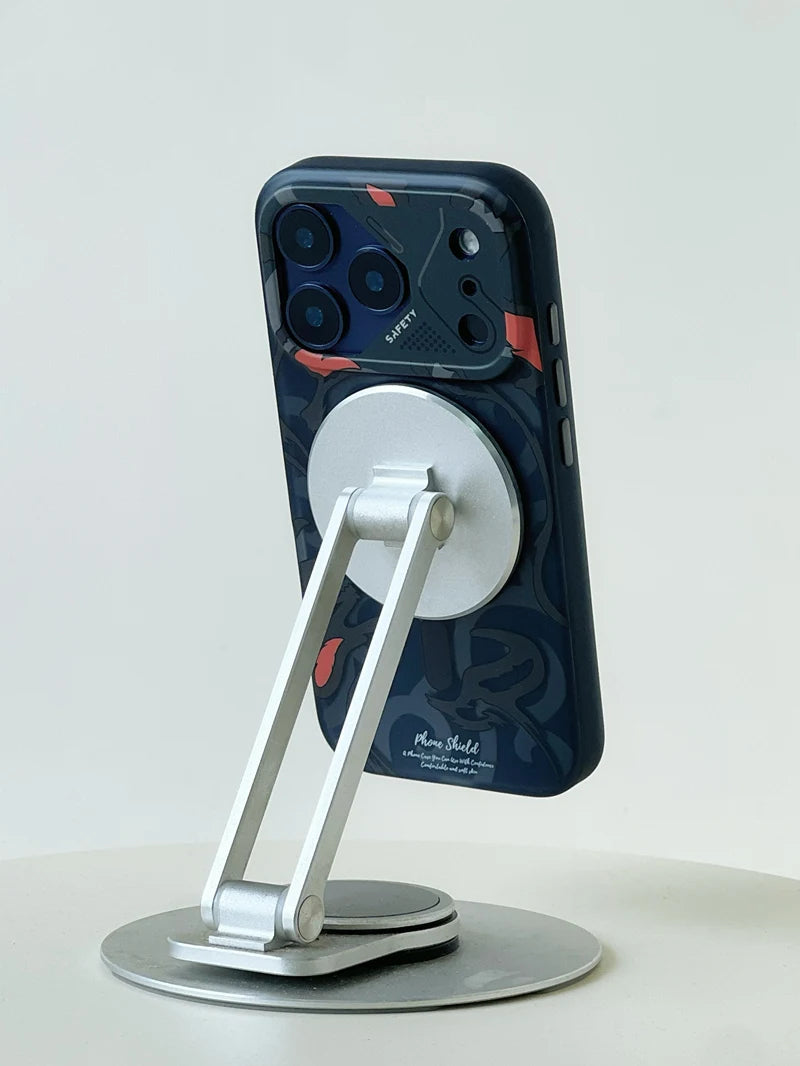Magnetic Geometric Graffiti Case | Wireless Charging Compatible