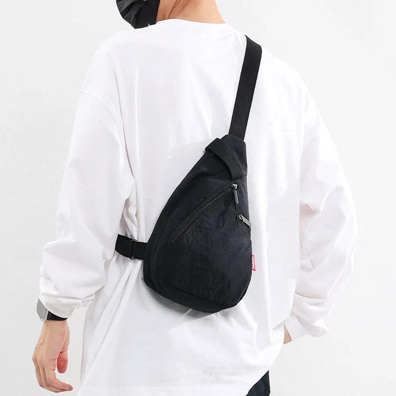 Versatile Nylon Zipper Waist Pack | Stylish Chest Bag for All