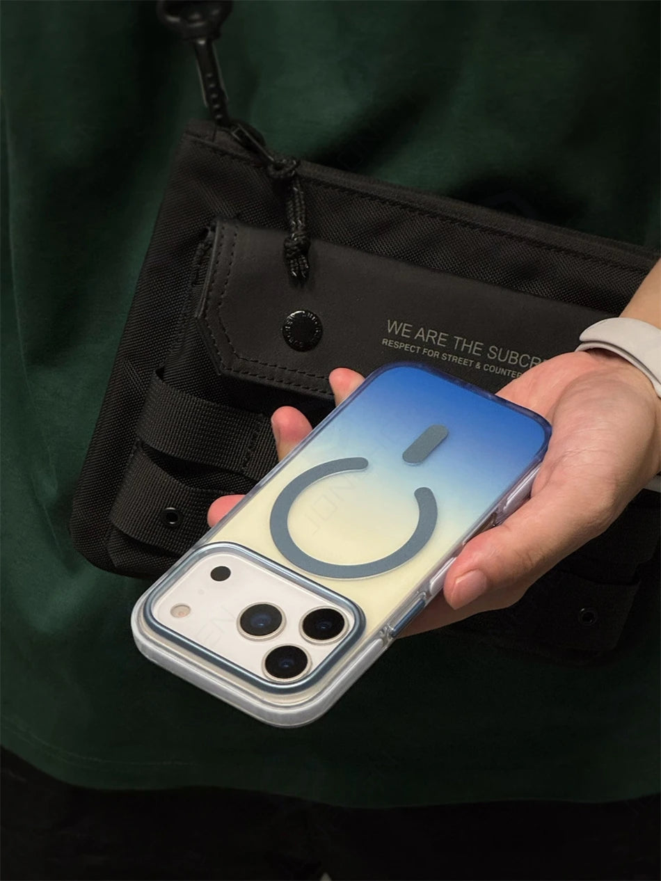 Luxury Gradient Magnetic Shockproof Case for iPhone 14-17 Pro Max