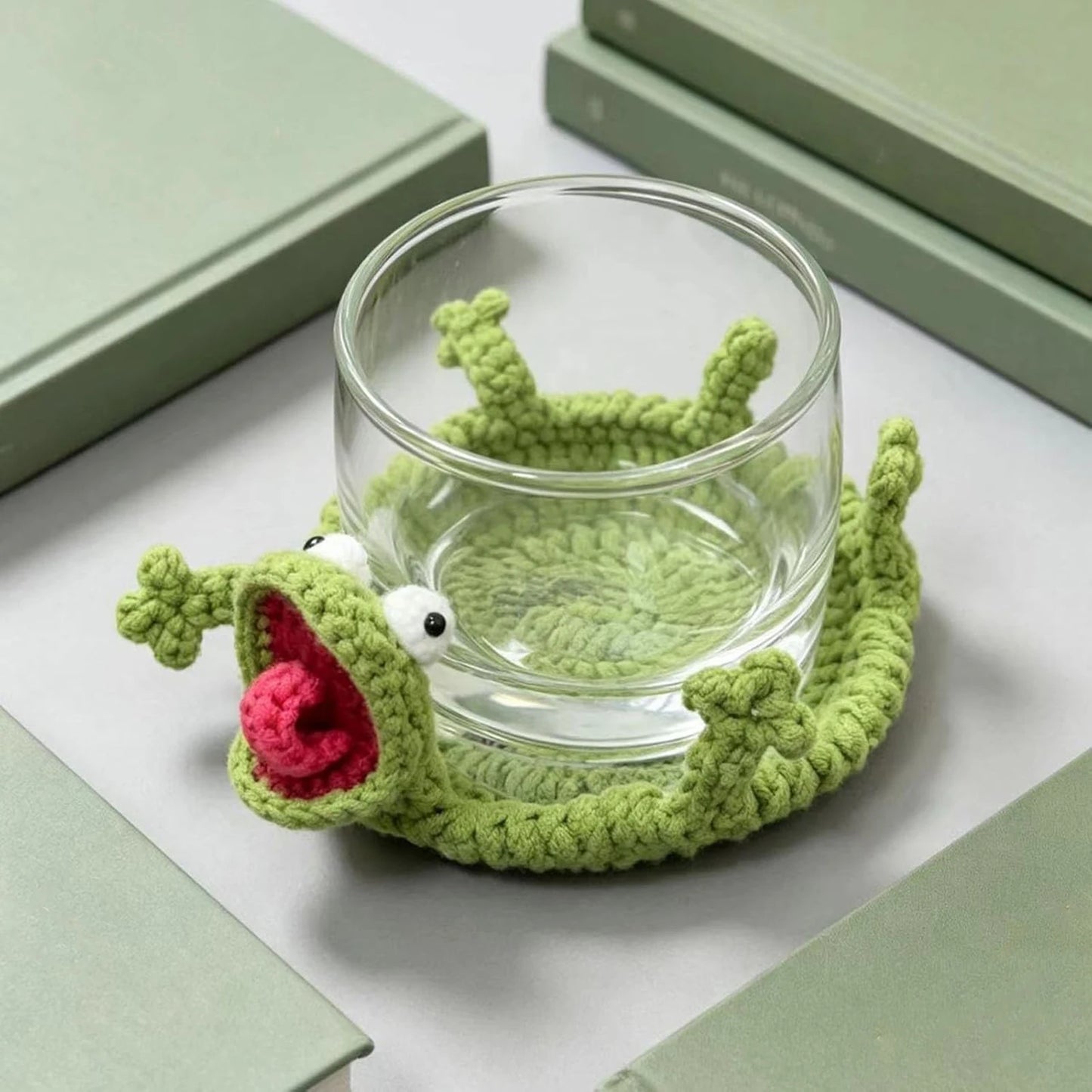 Creative Cartoon Lizard Coaster | Handmade Heat Resistant Mat
