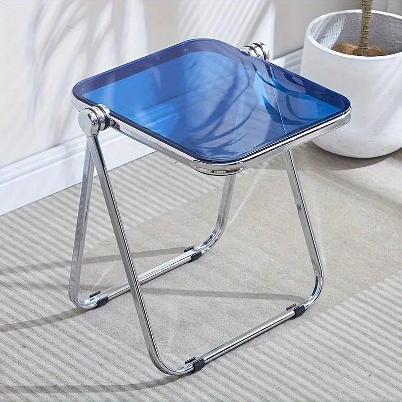 Mesa Auxiliar Plegable de Moda | Mesa de Centro Moderna de Acrílico