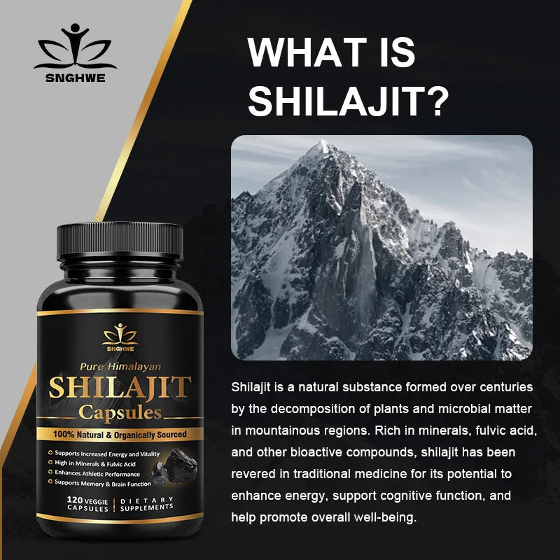 Pure Himalayan Organic Shilajit Supplement for Energy & Immunity