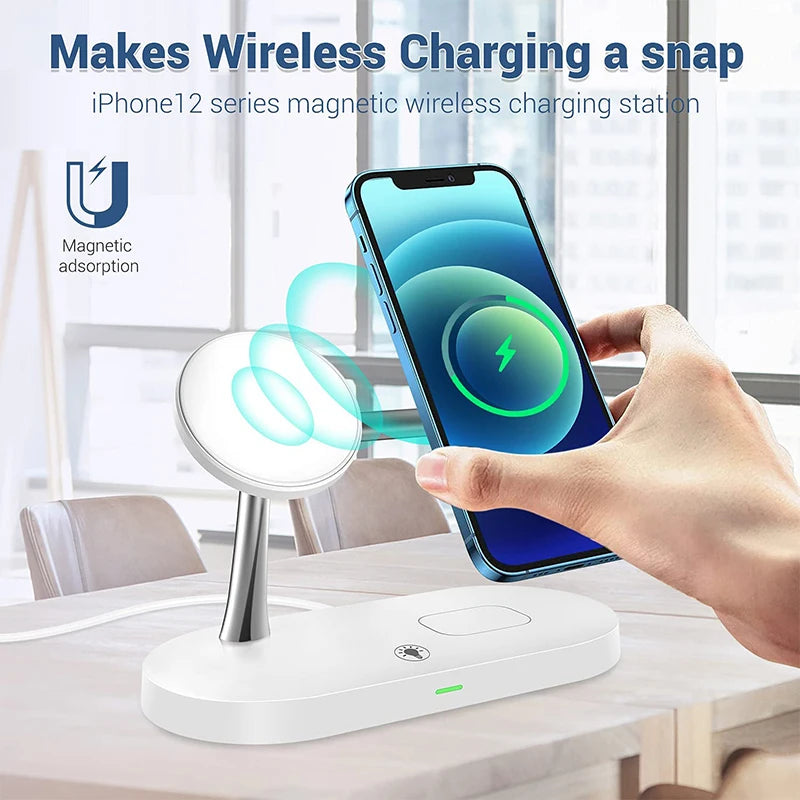 Foldable 3-in-1 Wireless Charging Station | Fast Charging & Travel Ready
