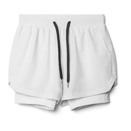 Men's 2-in-1 Running Shorts | Breathable Double Layer Fitness Gear