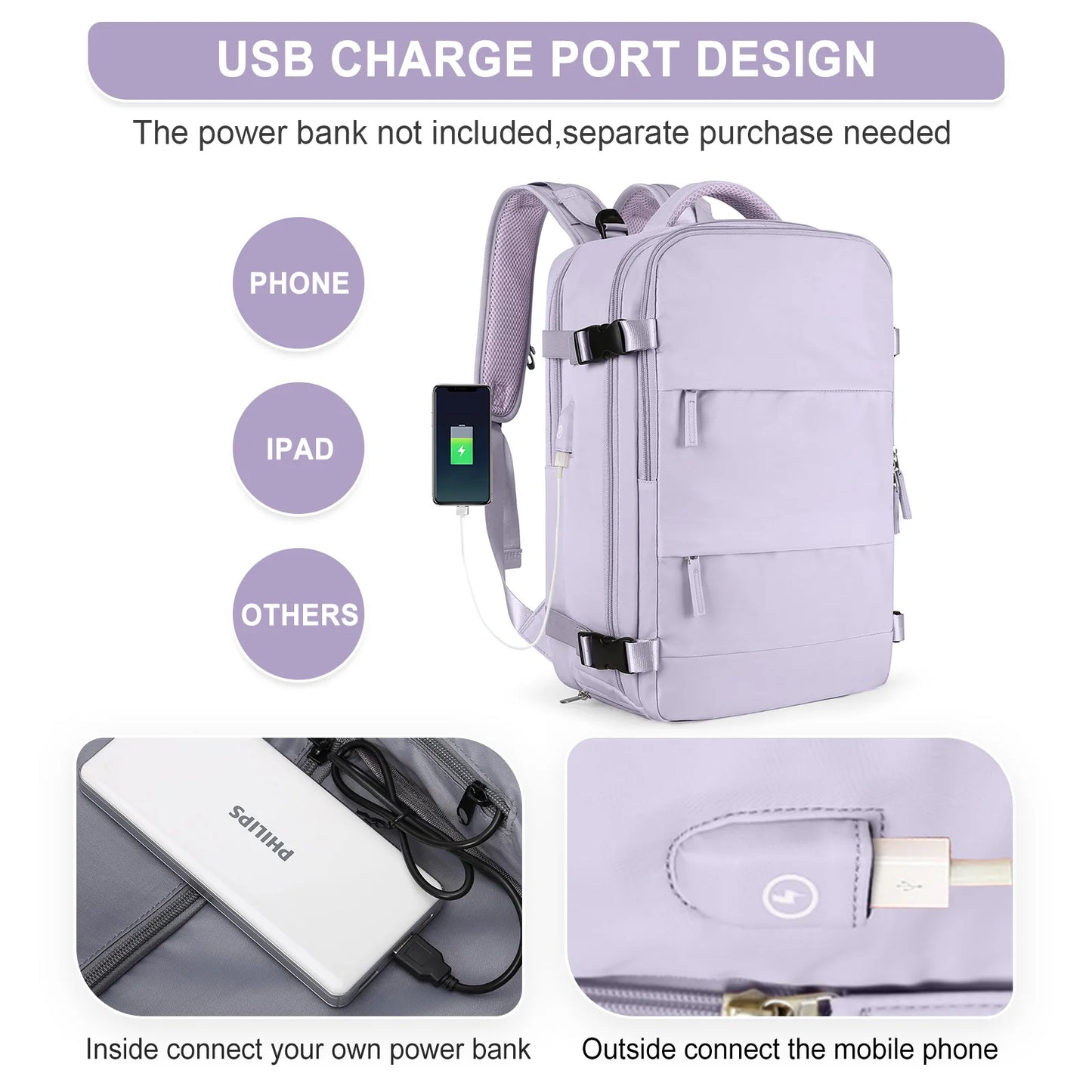 Stylish Travel Backpack for Women | Flight Approved Daypack