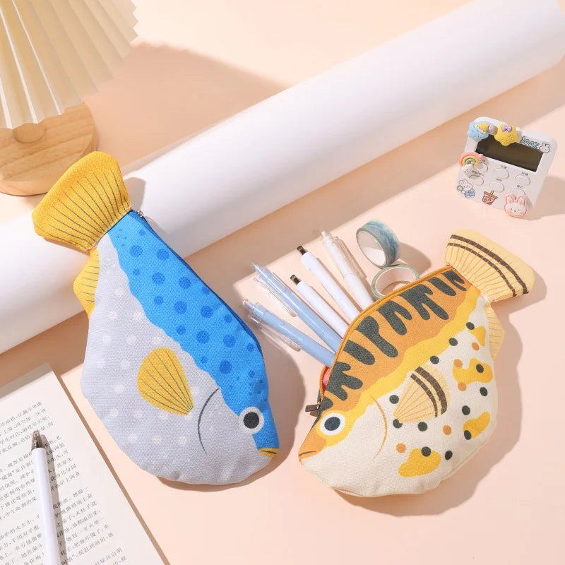 Creative Deep-Sea Fish Pencil Case | Fun Animal Themed Organizer