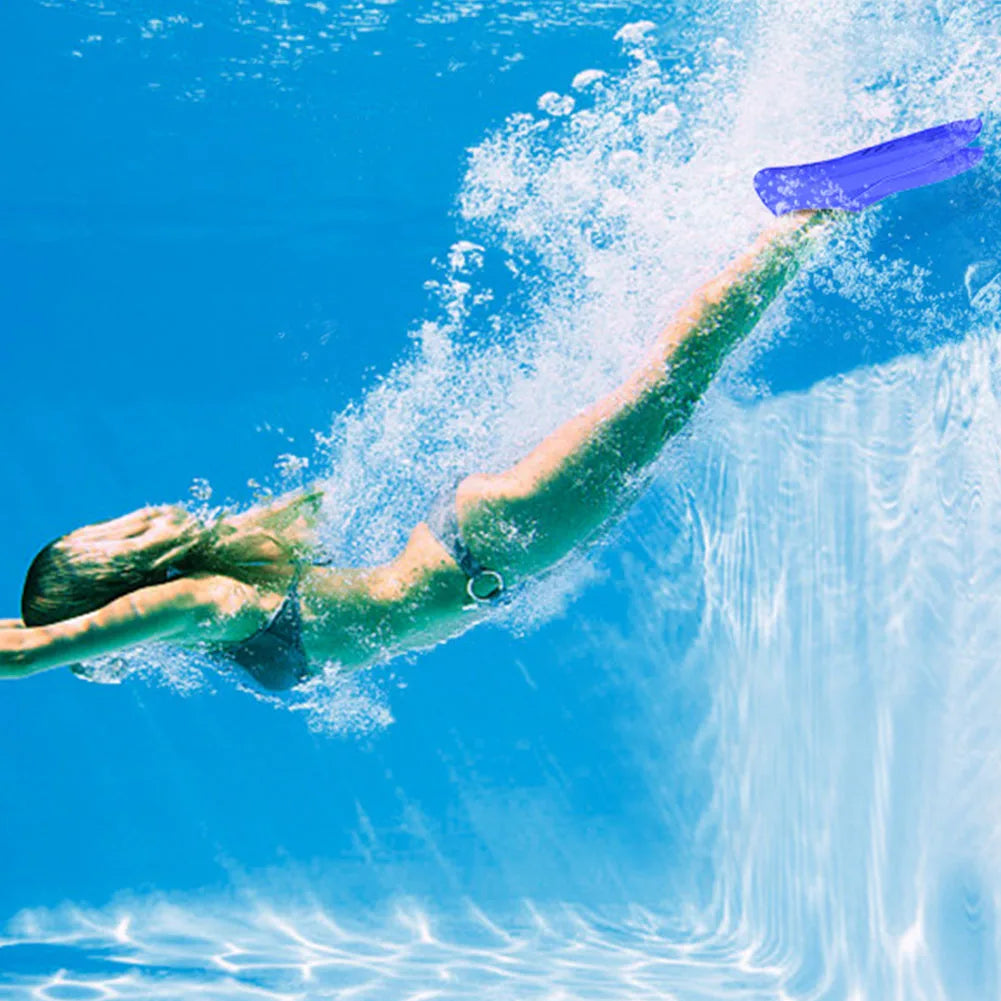 Silicone Swimming Fins for Training | Short Non-Slip Swim Fins