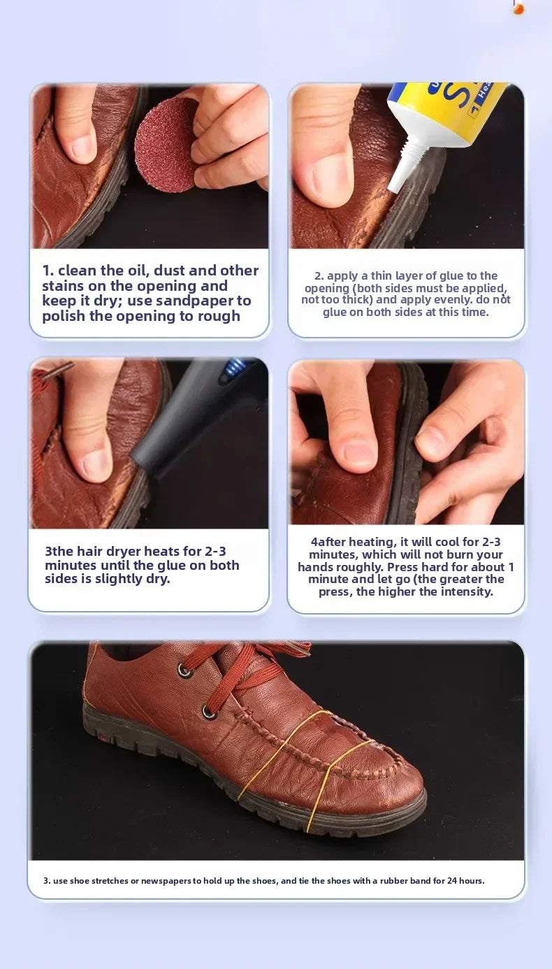 Strong Shoe Glue 60ml | Waterproof Fast-Drying Adhesive for Repairs