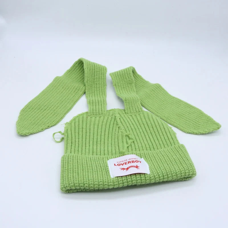Unisex Long Fox Ears Knitted Beanie | Y2K Bunny Rabbit Hat