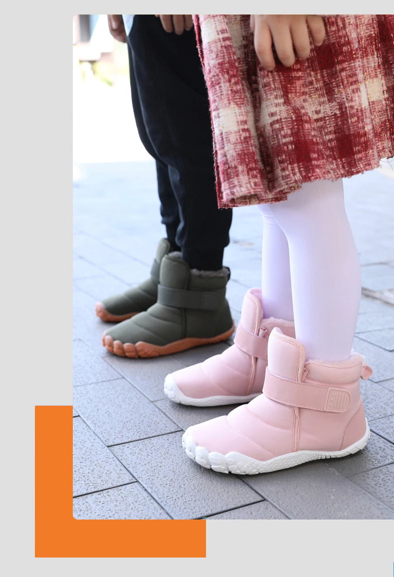 Kids Waterproof Snow Boots | Comfortable & Warm Fur Lined Boots
