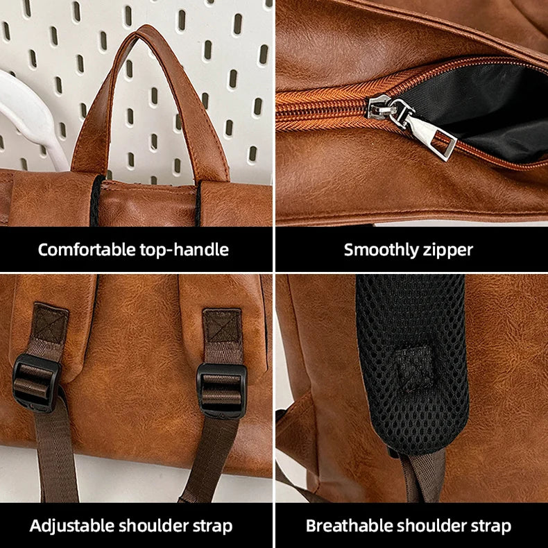 Versatile Rolled Top Business Backpack | Anti-Theft Travel Bag 2026