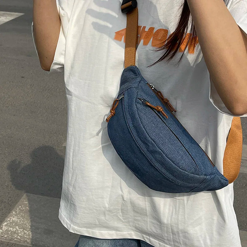 Casual Corduroy Belt Bags for Women | Stylish Fanny Pack