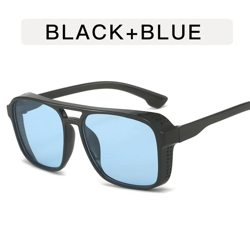 Classic Steampunk Style Sunglasses | Retro Square Sunglasses