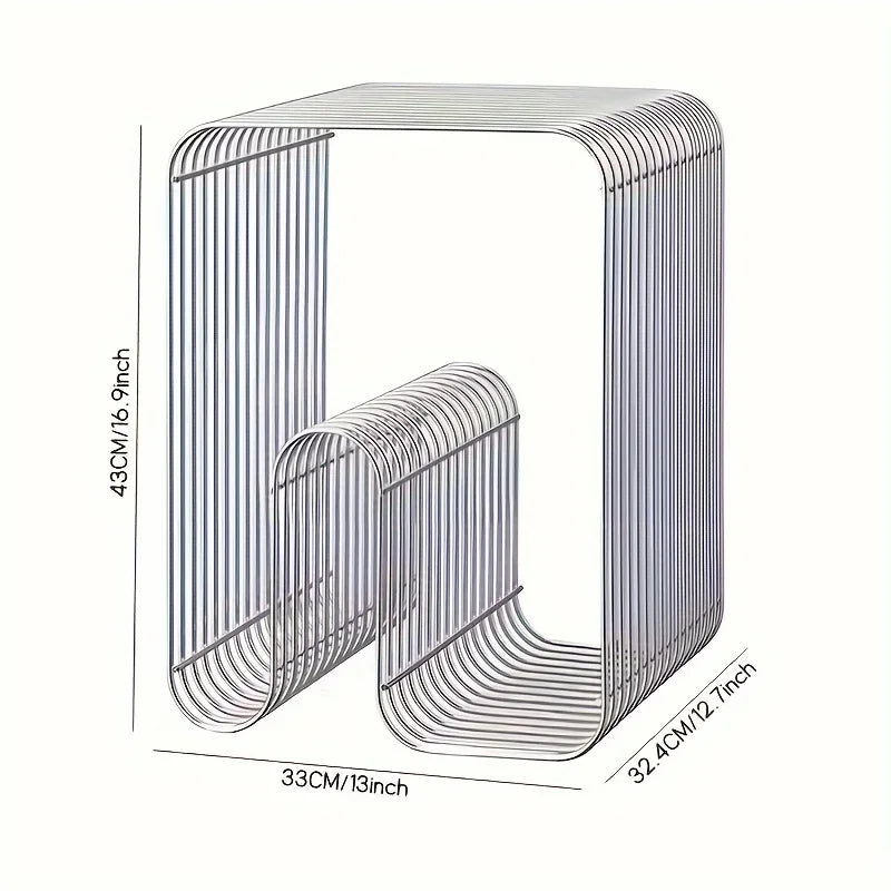Mesa de Centro Moderna de Metal Escandinavo para Salas de Estar Minimalistas