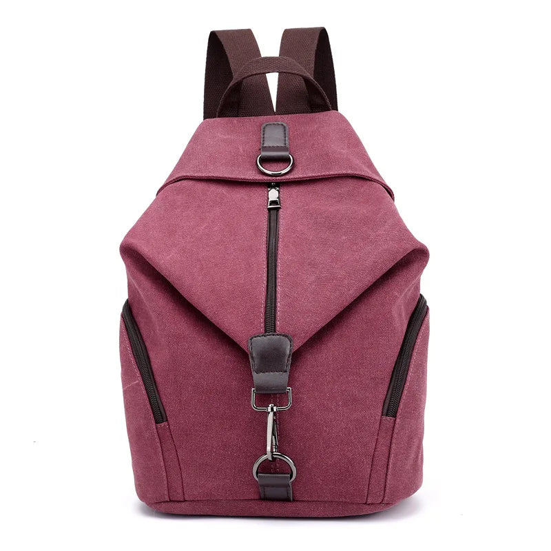 Stylish Vintage Canvas Women Backpack | Fashionable Casual Bag