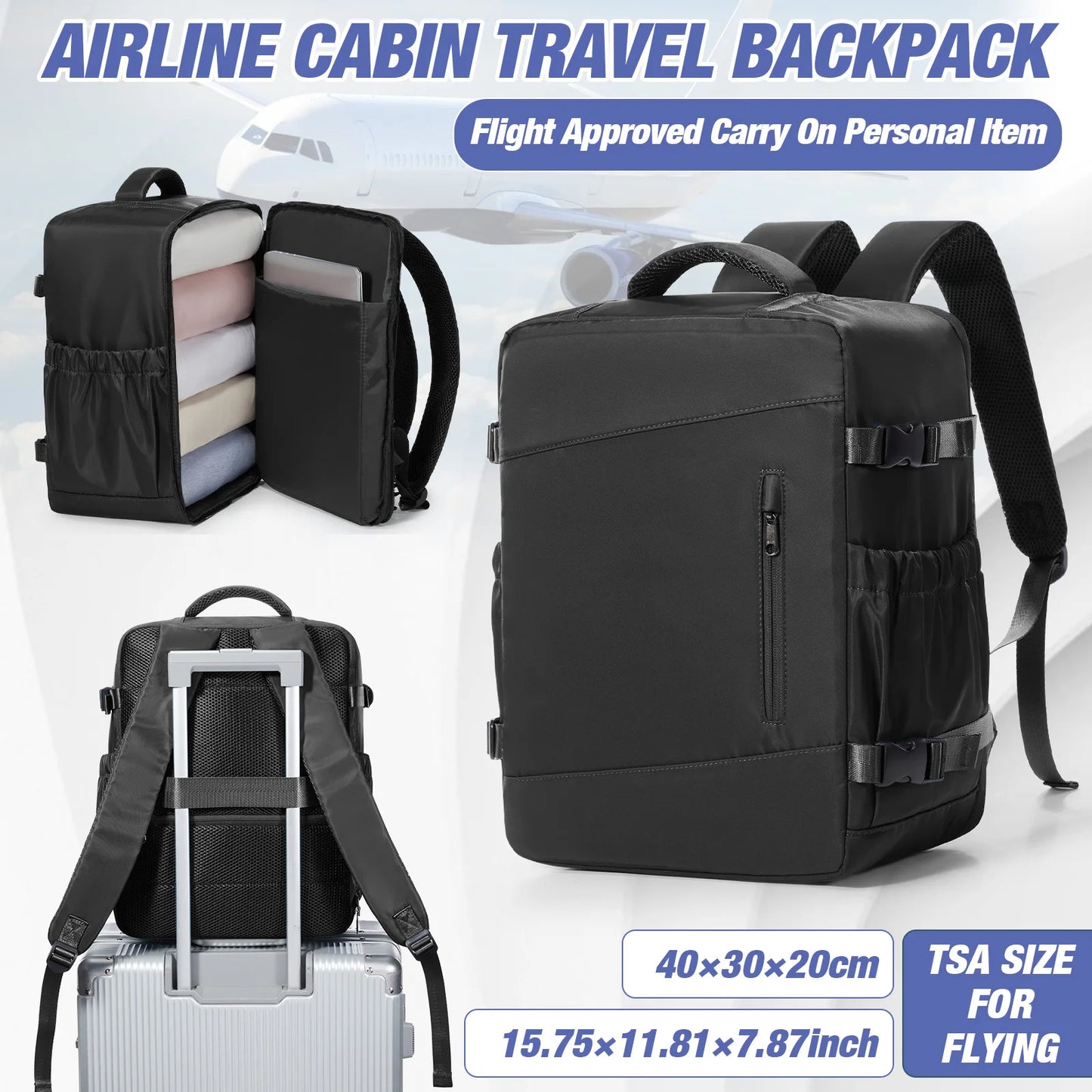 Underseat Travel Backpack | Versatile Laptop & Business Backpack