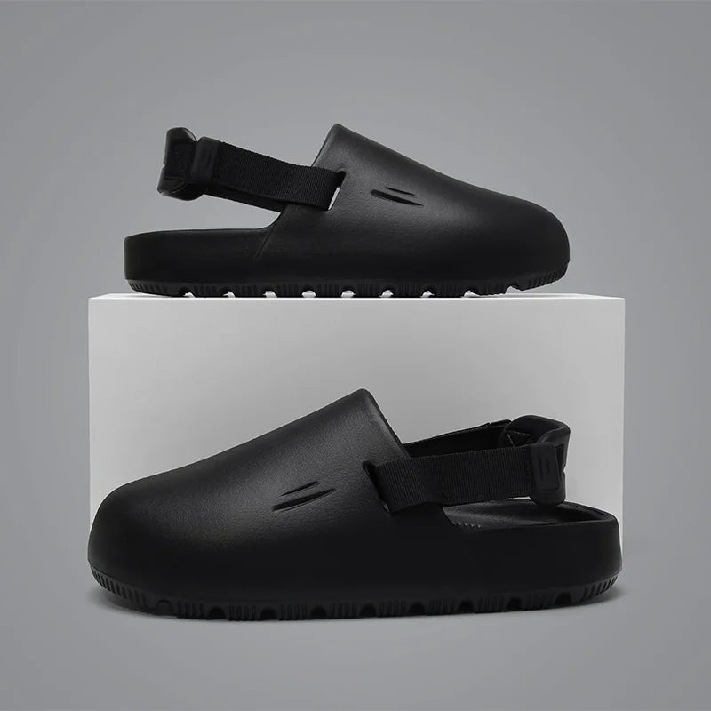 Men's Open-Toe EVA Slippers | Anti-Slip & Odor-Resistant Comfort
