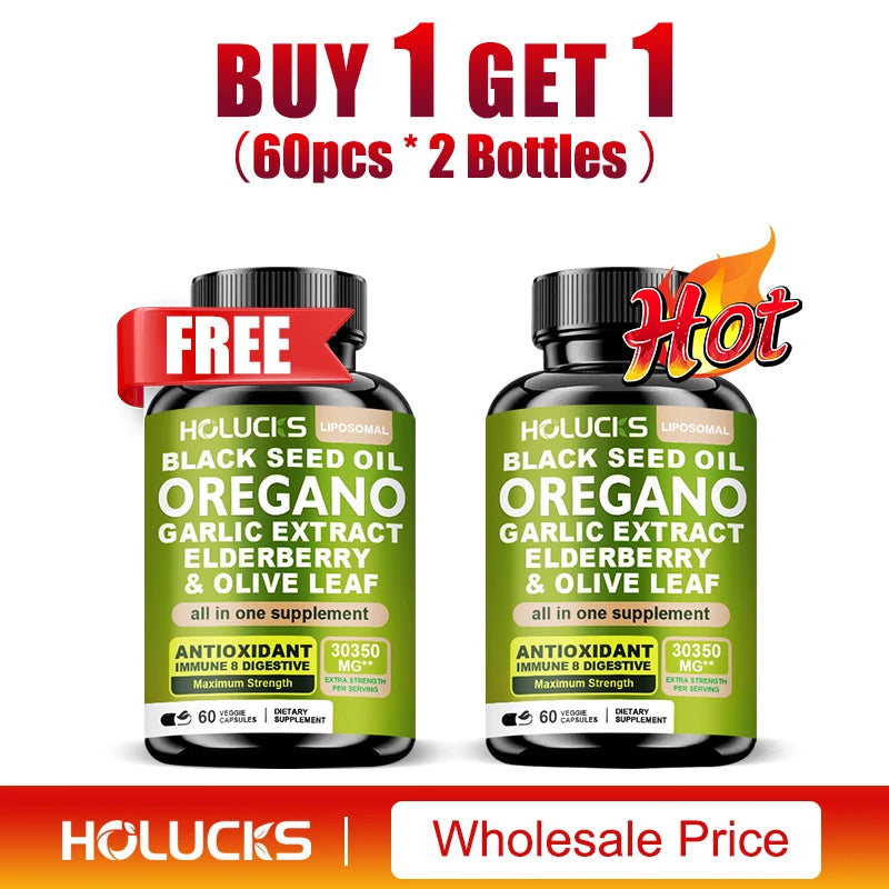 10 in 1 Oregano Oil Supplement with Immune & Digestive Support