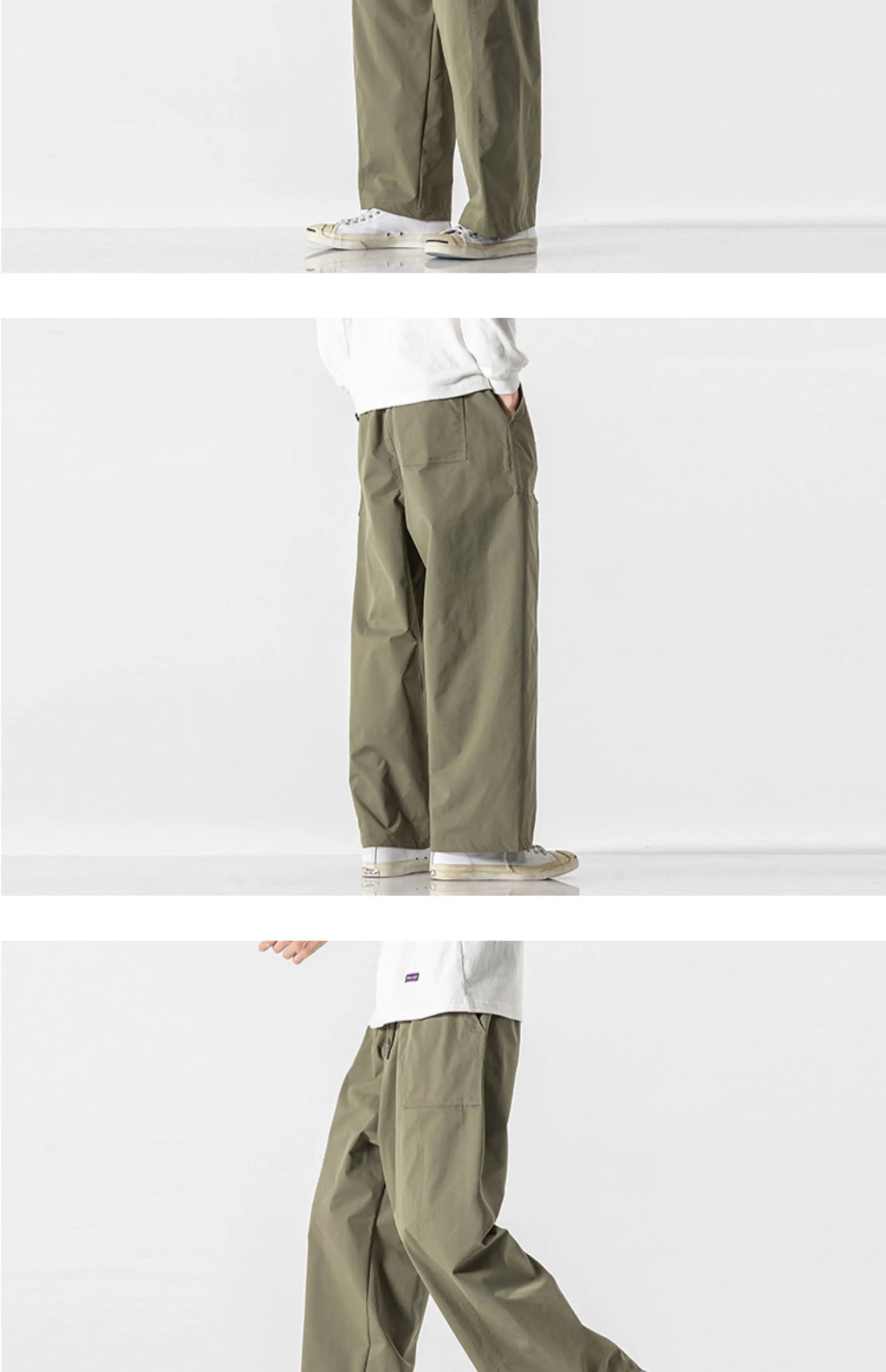 Men's Casual Wide Leg Pants | Lightweight Thin Joggers